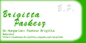 brigitta paskesz business card